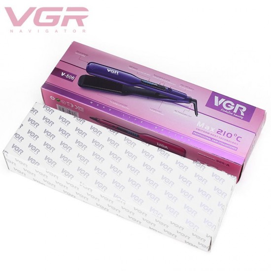 VGR Professional Ceramic Coated Plate Flat Iron Hair Straightener V-506