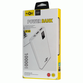 KLGO KP-60 DUAL USB TYPE C POWER BANK  10000MAH - WHITE