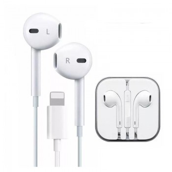 JH-103-B Earbuds Handsfree με Βύσμα Lightning Λευκό (OEM)