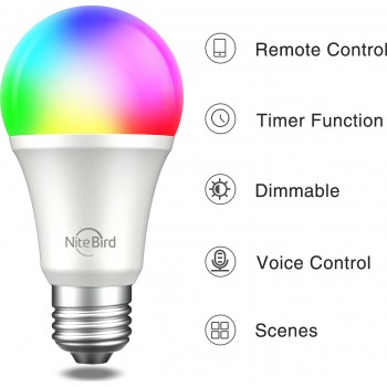 Nitebird Wb4 E27 A19 8W Rgbw Filament Dimmable Smart (Nit06-86-607-001)
