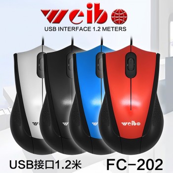 WEIBO FC-202 ΕΝΣΥΡΜΑΤΟ ΠΟΝΤΙΚΙ - BLACK