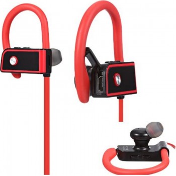 Fineblue FA-80 In-ear Bluetooth Handsfree Ακουστικά με Αντοχή στον Ιδρώτα Κόκκινα