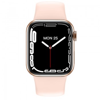 Sunpin SW-01 44mm Smartwatch με Παλμογράφο (Ροζ)