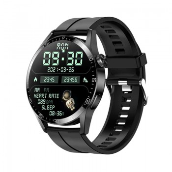 Blulory G9 Pro NFC Men Full Touch Screen Sport Fitness Smartwatch GPS IP67 Waterproof Bluetooth Call Watch - Black