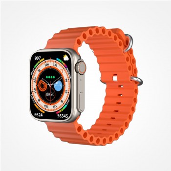 W&O X8 Ultra Sport version Wireless Charging 49mm Smart watch With NFC - Orange