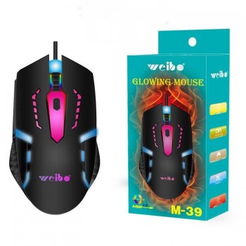 WEIBO M39 RGB GAMING ΠΟΝΤΙΚΙ - BLACK