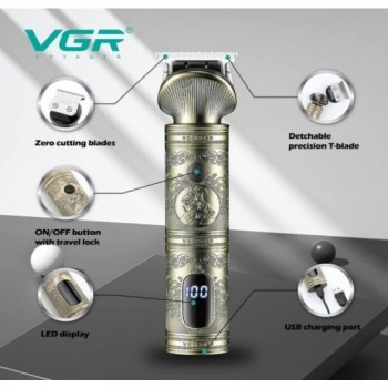 VGR V-962 Επαναφορτιζόμενη Κουρευτική Μηχανή – Ασύρματη Ακρίβεια για Μαλλιά, Γένια & Σώμα